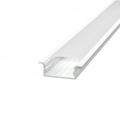 Profilo Alluminio Bianco e Nero - 2 Metri - ALE - per LED Colore Nero
