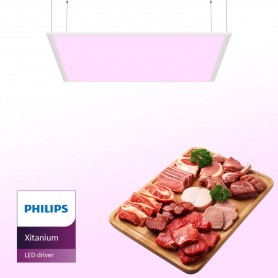 Pannello LED a sospensione 60X60 45W, PHILIPS DRIVER, Rosa Alimentare