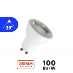 Faretto LED GU10 8W, Osram LED - Angolo 36°