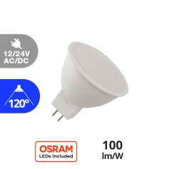 Faretto LED MR16 6W, angolo 120°, 12/24V AC/DC - OSRAM LED